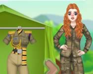 Princess military fashion berendezõs HTML5 játék