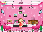 Barbie pink room online játék